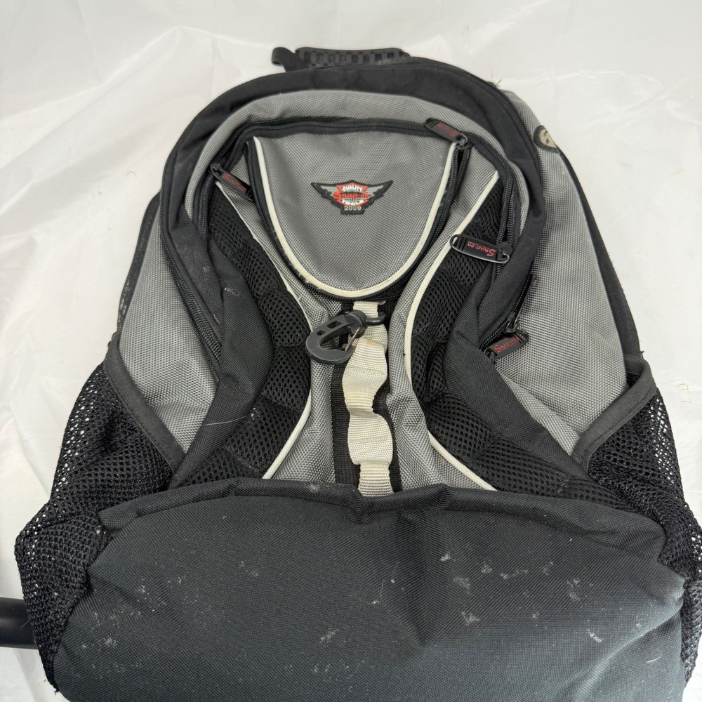 Snap-on Tools 2009 Commemorative Backpack Black Grey Padded Laptop Bag Utility